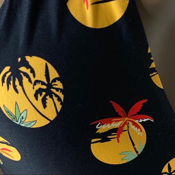 Onia Nina Deep V Halter Scoop Back Hawaii Swimsuit - Picture 4 of 4